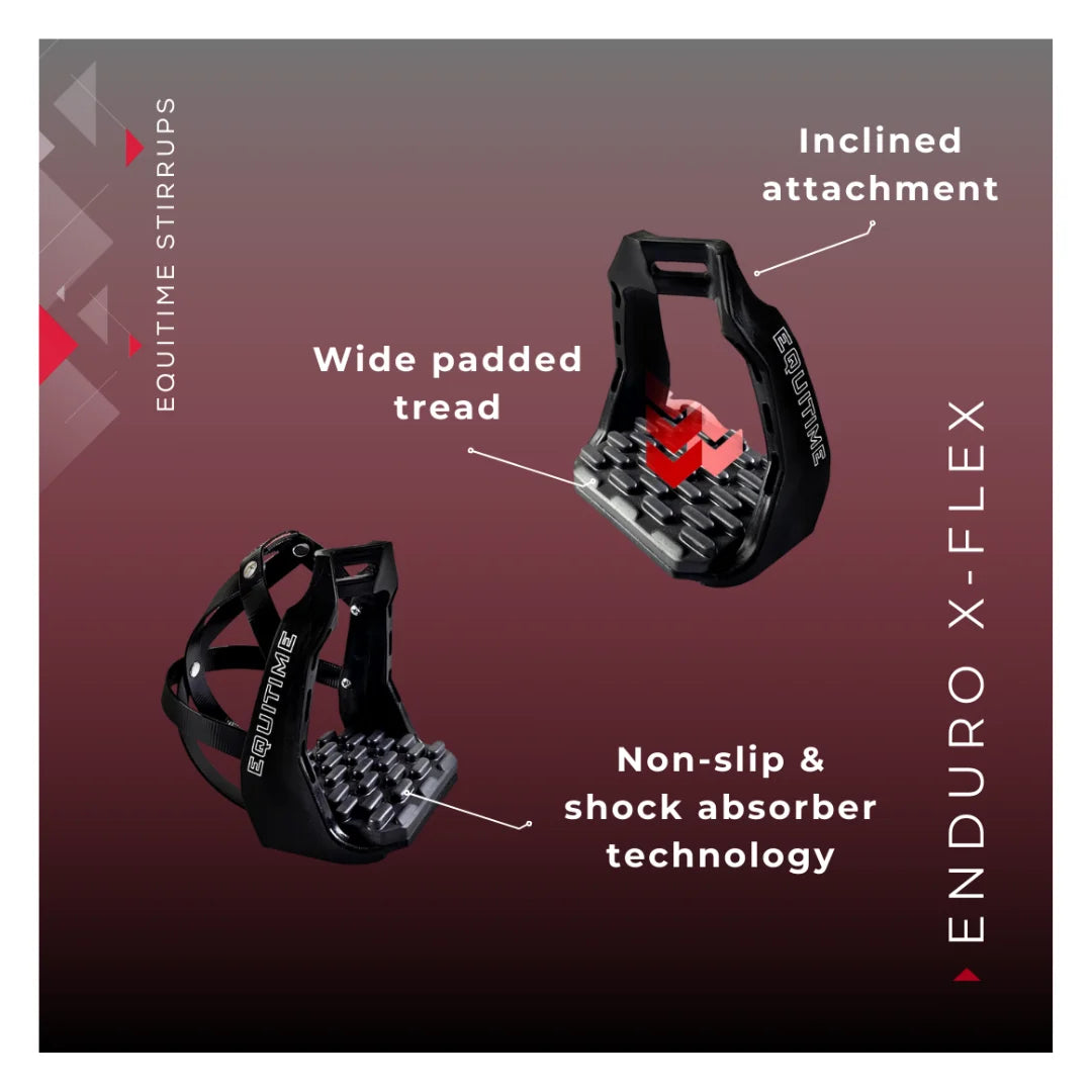 EQUITIME ENDURO X-FLEX endurance stirrup with cage